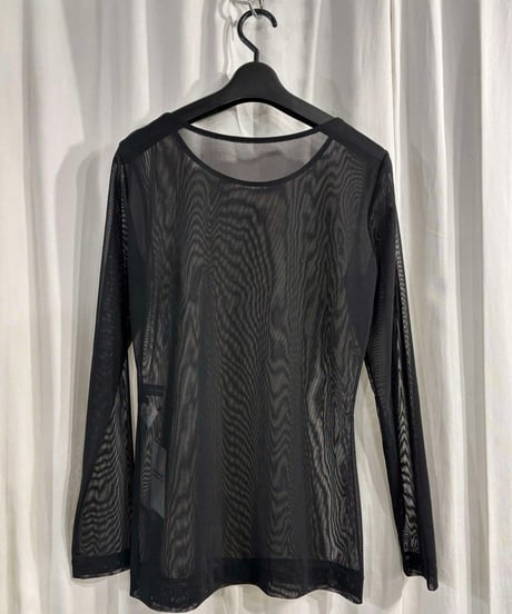 2007SS yohji yamamoto +NOIR シースルーカットソー（NY-T41-600）