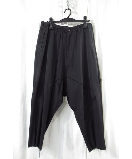 15aw yohji yamamoto pour homme 切りっぱなし 裾レイヤードデザイン サルエルパンツ（HY-P1）
