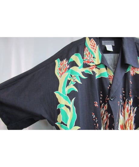 レア 97ss yohji yamamoto pour homme vintage 火山プリントデザインドレスシャツ HU-D14-262