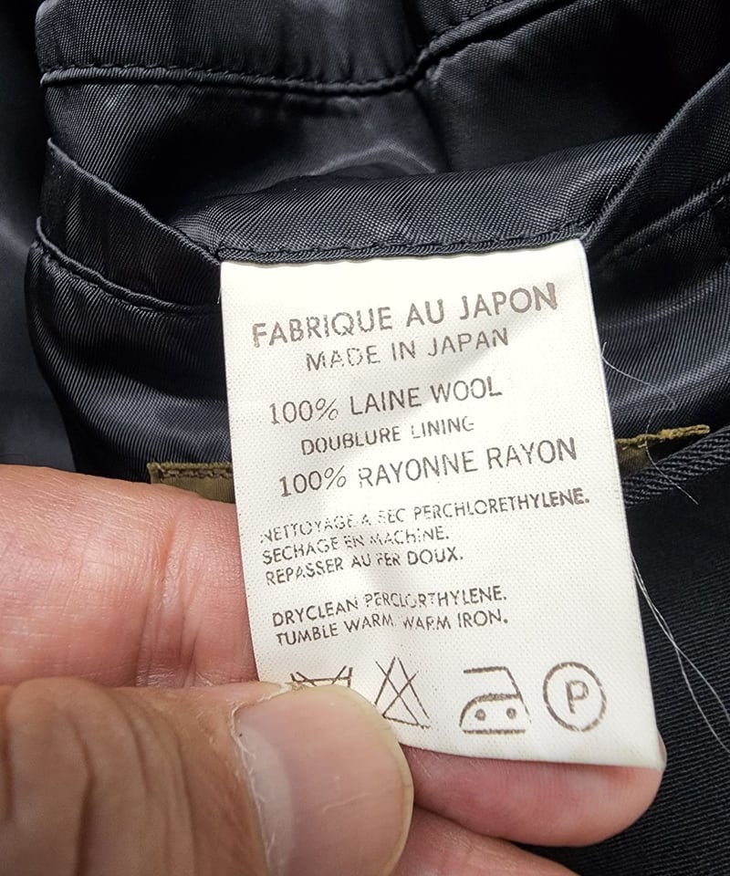 Y's for men yohji yamamoto 黒 ウールギャバジン デザイン Y's for men yohji yamamoto 黒 ウールギャバジン デザイン