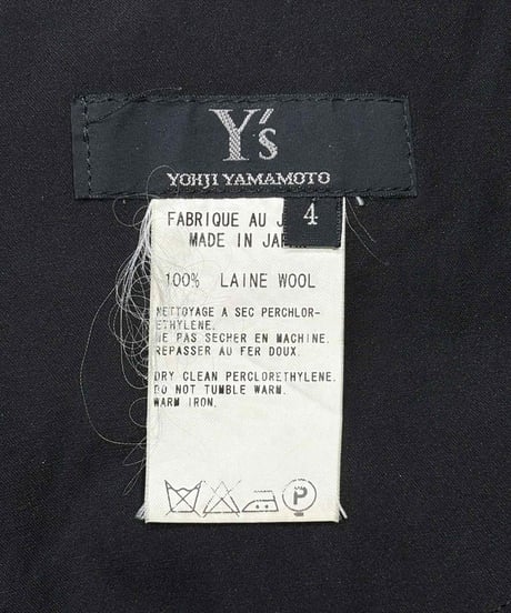 Y's yohji yamamoto デザインウ－ルパンツ（YQ-P17-102-4）