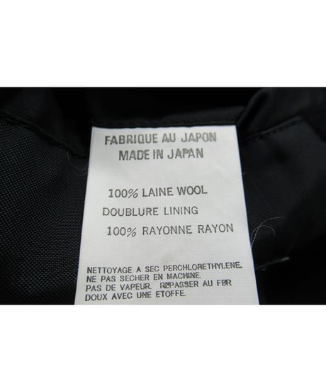 99aw yohji yamamoto pour homme vintage フラップポケットデザイン ステンカラーロングコート（HN-C10-140）