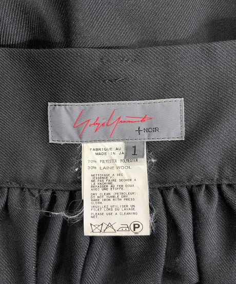 2011AW yohji yamamoto +NOIR デザインスカート（NP-S07-115）