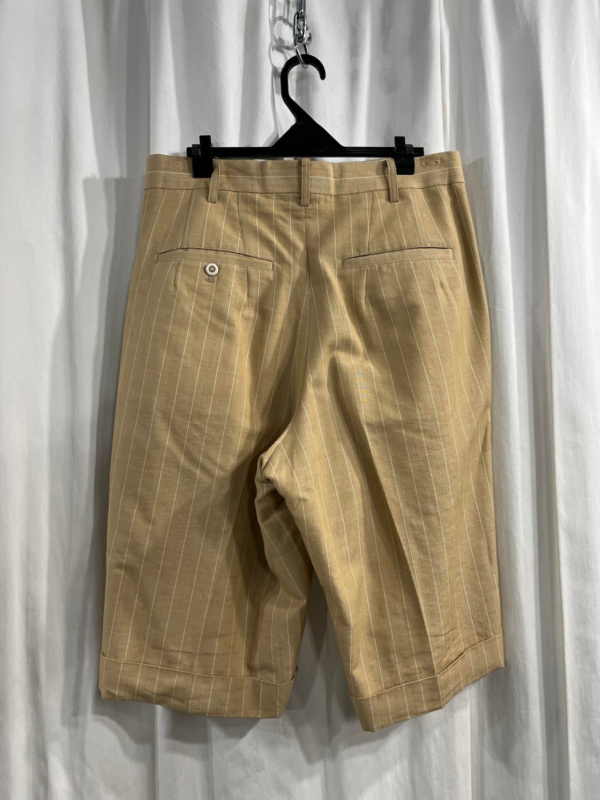 1993SS yohji yamamoto pour homme ストライプハーフパンツ（HO