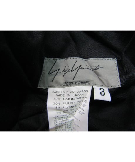 16aw yohji yamamoto pour homme シワ加工紐パンツ HR-P08-103