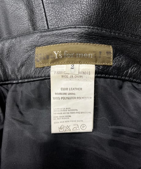 Y's for men yohji yamamoto 革パンツ（MT-P13-700）