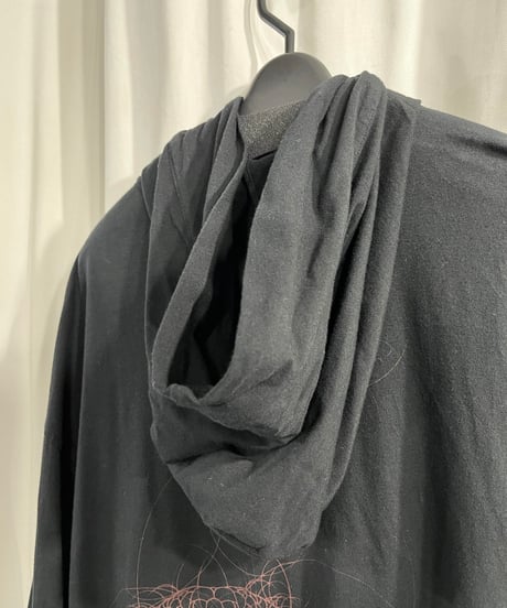 2019AW BLACK Scandal yohji yamamoto コブラ柄アシンメトリーパーカー（HC-T10-073）