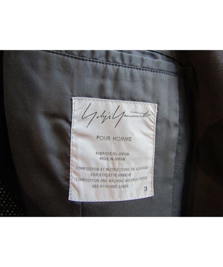 03ss yohji yamamoto pour homme 装飾デザインジャケット HQ-J16-113