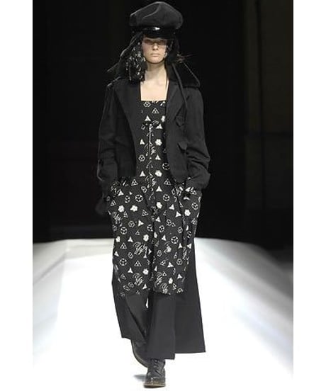 新品 レア 07aw yohji yamamoto famme  黒 羊毛 ロングジャケット FX-J11-001