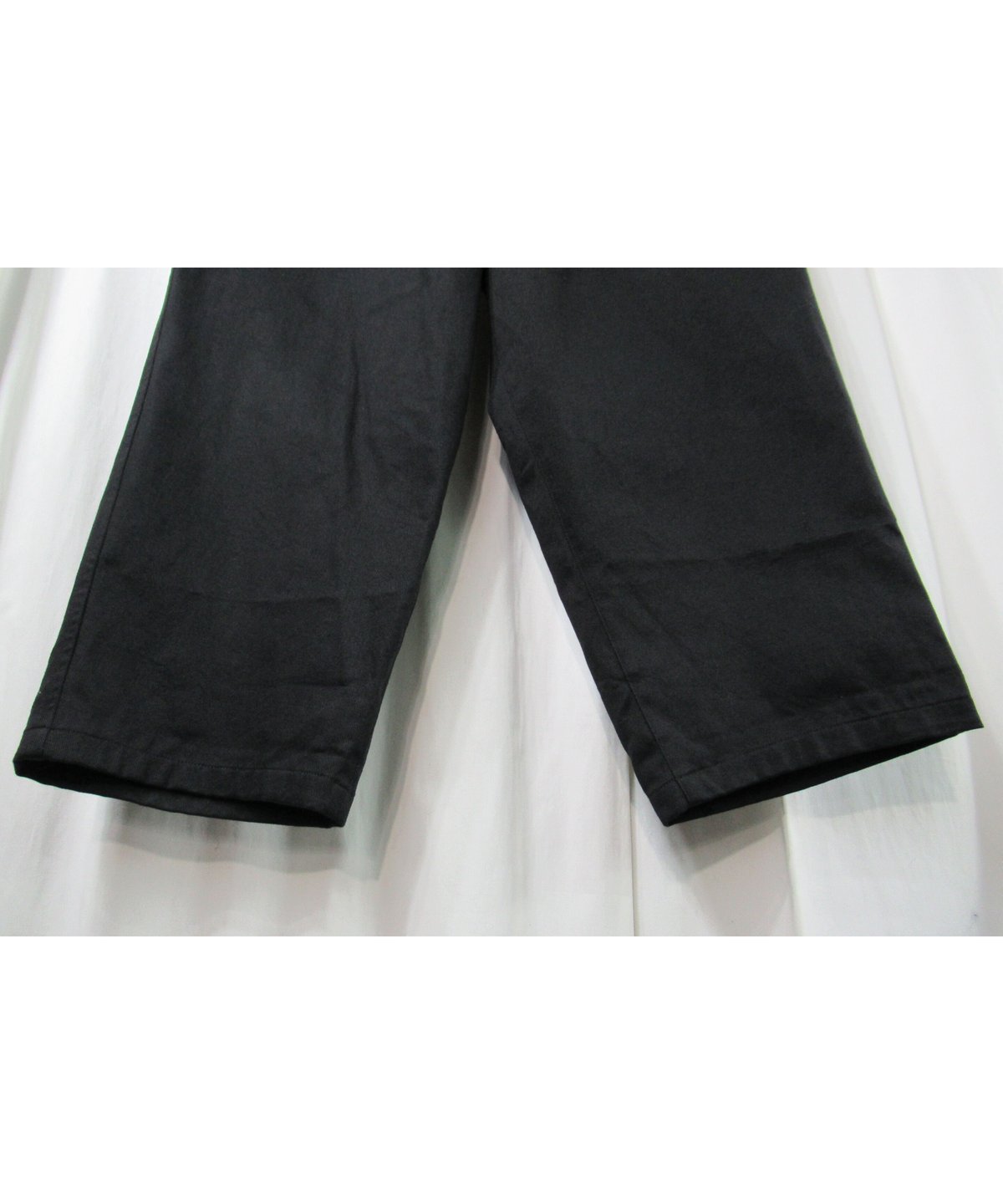 yohji yamamoto POUR HOMME / ボトム/2/コットン/BLK/HR-P75-030 yohji yamamoto pour homme コットン ワイド テーパードパンツ（HR-