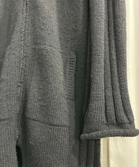 2001AW yohji yamamoto femme デザインロングニットカーディガン （FV-K19-151）