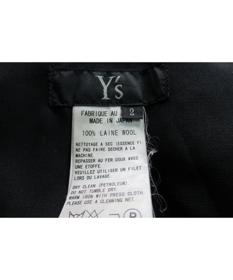 Y's yohji yamamoto アシメトリーデザイン ワイドサルエルパンツ（YR-P47-138）