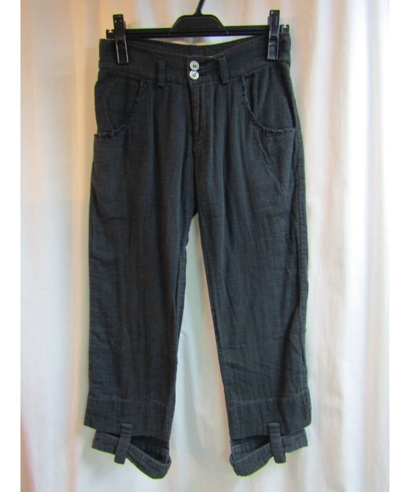 Y's Yohji Yamamoto クロップドパンツ Y's yohji yamamoto 裾デザインクロップドパンツ YD-P16-031 | L