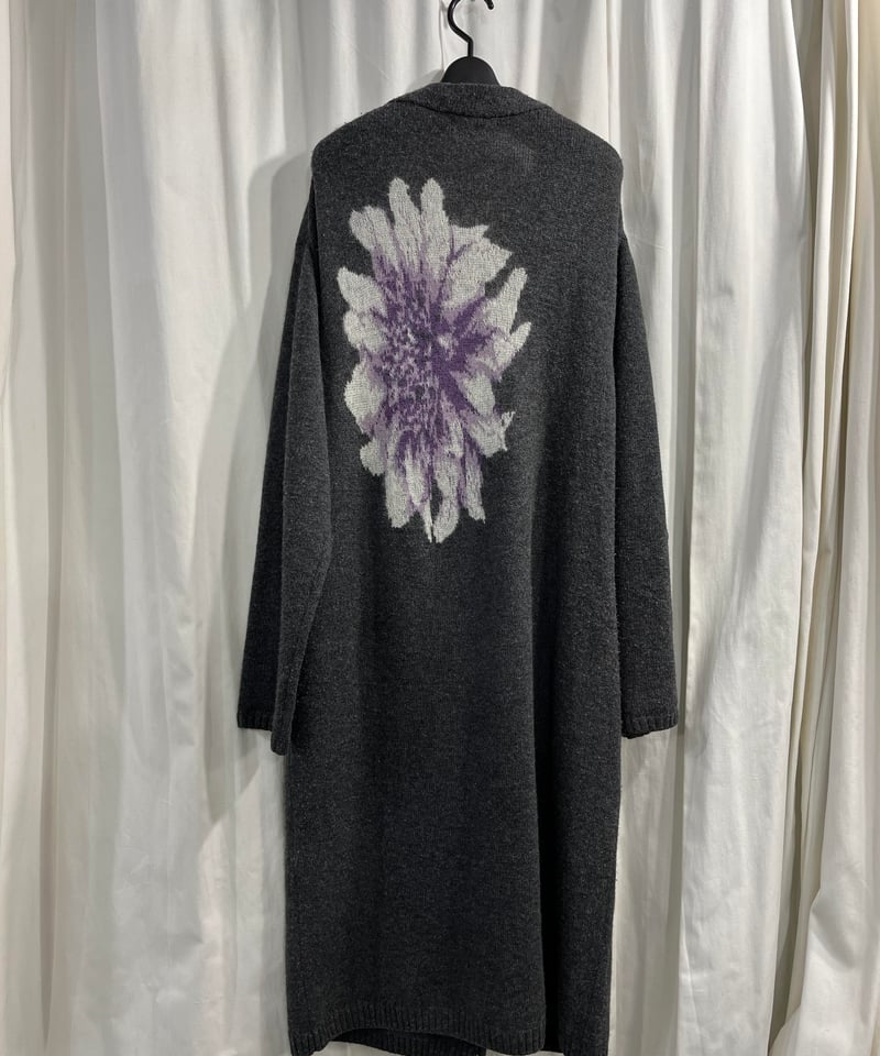 2021AW yohji yamamoto pour homme 花柄ロングカーディガン(HX 2021AW yohji yamamoto pour homme 花柄ロングカーディガン(HX