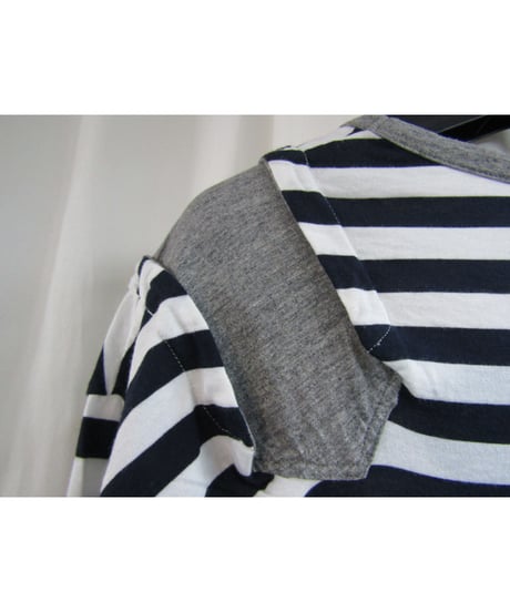 yohji yamamoto pour homme 切替えデザインボーダーカットソー HU-T46-096