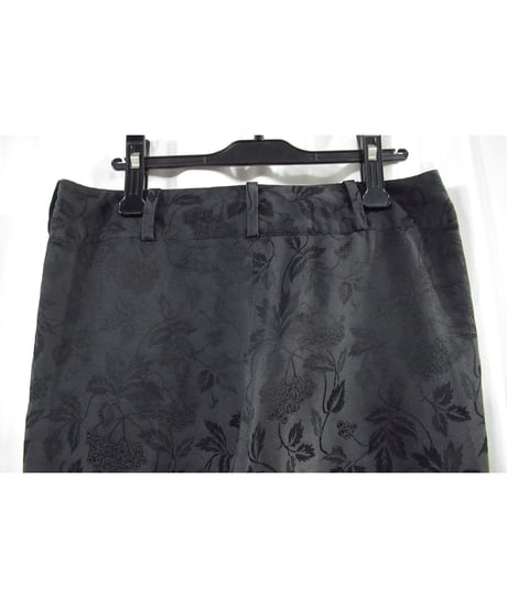 2007SS タグ付き yohji yamamoto +noir シルク ジャガードパンツ（NT-P02-409）