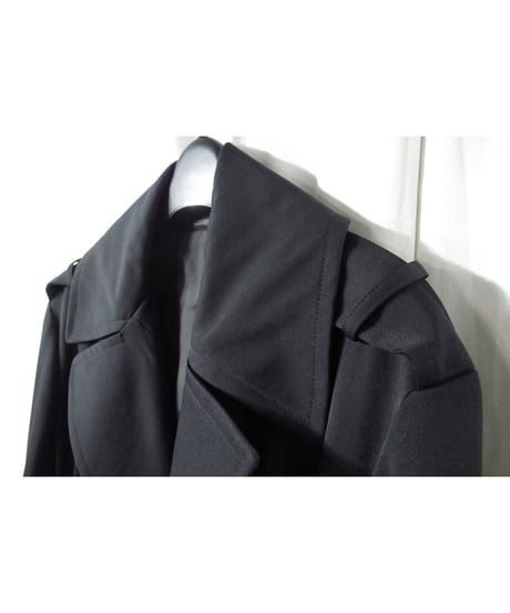 96aw yohji yamamoto femme vintage ベルトデザイン ボタンレスロングコート（FG-C10-106）