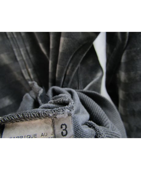 14ss yohji yamamoto pour homme 製品染め ボーダースイングトップパーカー HG-T81-078