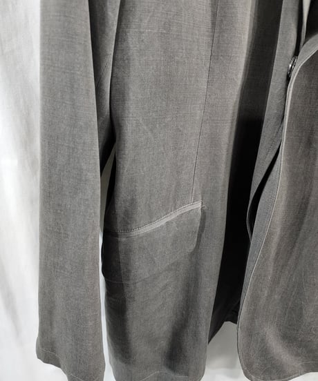難あり 1995ss yohji yamamoto pour homme グレー スナップ釦 セットアップスーツ　(HB-J27-124)