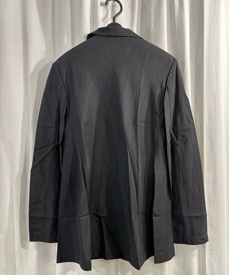 yohji yamamoto +NOIR ストライプシンプルジャケット（NU-J09-407）