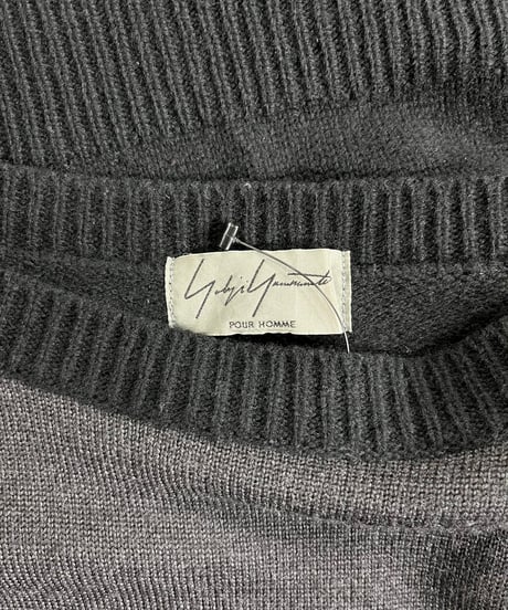2014AW yohji yamamoto pour homme デザインセーター（HF-K08-194）