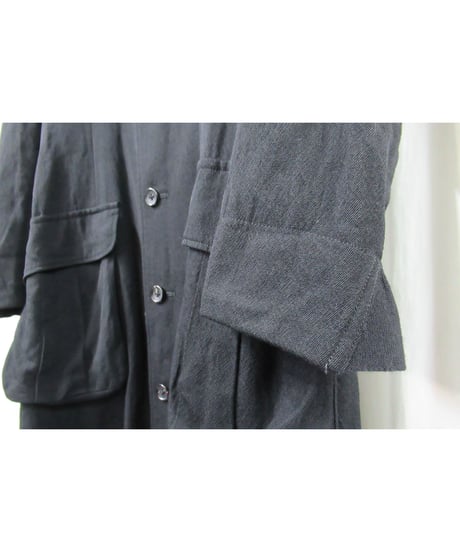 05aw yohji yamamoto pour homme デザインロングコート（HN-C10-104）