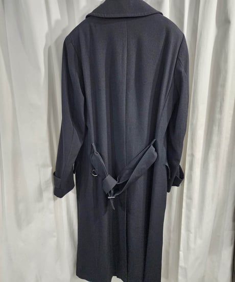 Y's for men  黒 ベルト付き ロングコート （MU-C01-101）