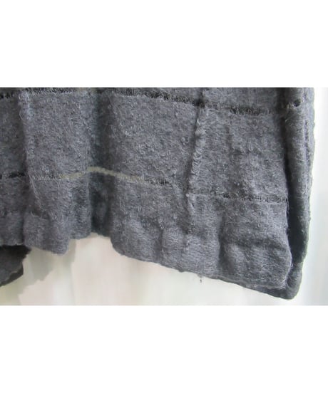 AD2004 COMME des GARCONS HOMME PLUS グレー 縮絨 デザインジャケット PN-J008