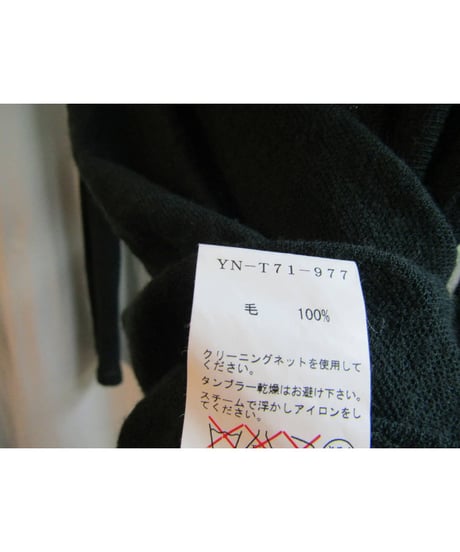 Y's yohji yamamoto カーキ シンプルロングニット YN-T71-977