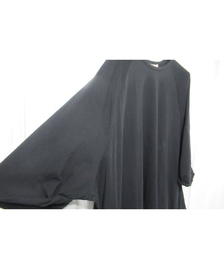 Lazy yohji Yohji Yamamoto +noir バックブリントデザイン ラグランスリーブカットソー（NK-T03-075）