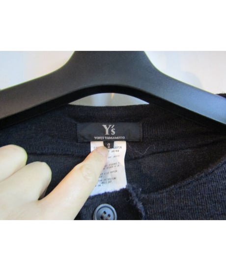 Y's yohji yamamoto ロングスリーブ カットソーカーディガン YN-T74-569