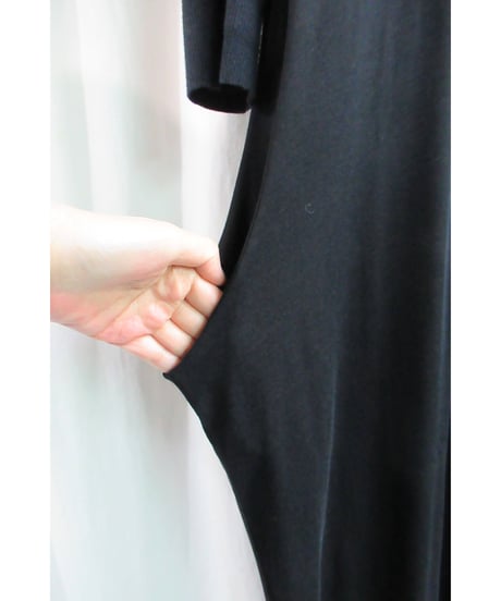 Y's yohji yamamoto 袖リブデザインカットソーワンピース YM-T34-060