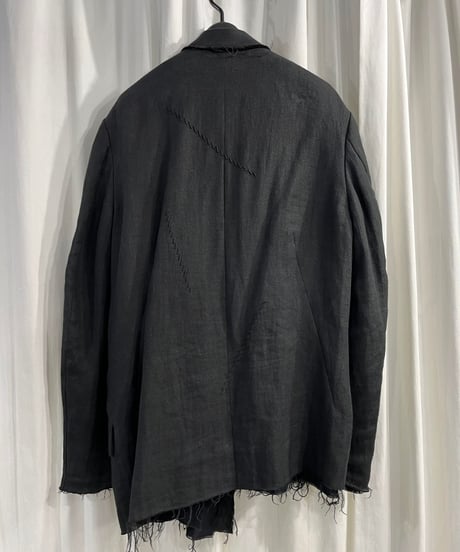 2022SS yohji yamamoto pour homme  3重レイヤードアシンメトリーリバーシブルジャケッ（HG-J09-800）