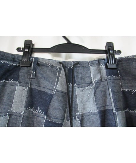 16aw yohji yamamoto pour homme パッチワーク ひもワイドパンツ HR-P63-045