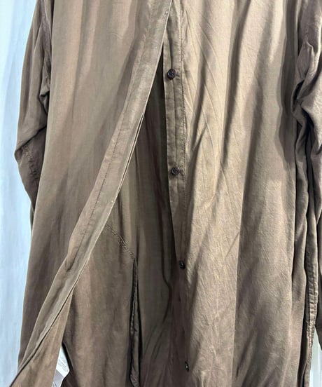 2021AW yohji yamamoto pour homme バックオープン ブラウス（HX-B07-200）