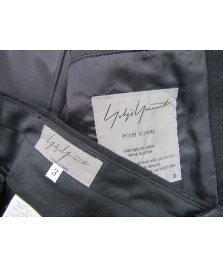 2015ss yohji yamamoto pour homme 装飾釦 ジャガードセットアップ（HU-J16-010）