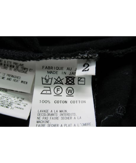 Lazy yohji Yohji Yamamoto +noir バックブリントデザイン ラグランスリーブカットソー（NK-T03-075）