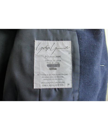 SAMPLE 1点物 89aw yohji yamamoto pour homme 紺 デザインビートルズジャケット
