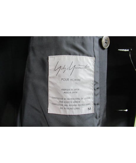 96aw yohji yamamoto pour homme vintage ベルト付きデザインジャケット
