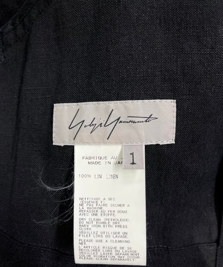 2010SS yohji yamamoto femme 麻 2釦ジャケット（FJ-J27-323）