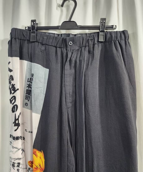 2019ss yohji yamamoto pour homme プリントパンツ （HH-P24－254）