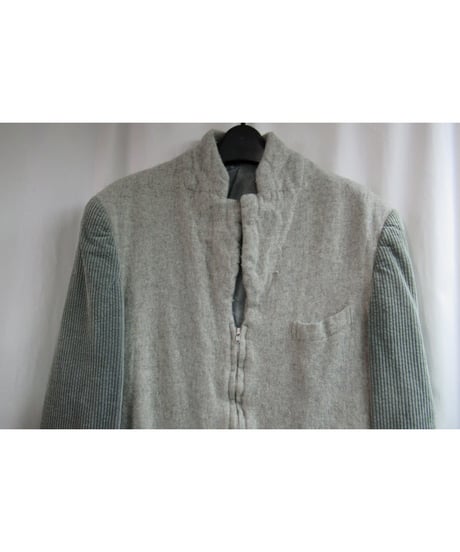 AD1994 COMME des GARCONS HOMME PLUS 縮絨 フロントジッパー 切替コーデュロイジャケット  PJ-04004M