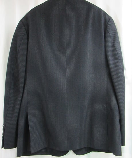 95aw yohji yamamoto pour homme vintage 鹿鳴館期 グレーストライプダメージ加工セットアップ HE-J70-120