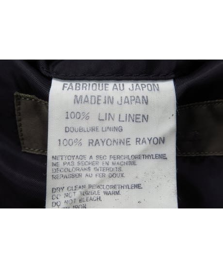 90’s Y’s for men yohji yamamoto vintage 麻 フラップポケットデザインジャケット（MJ-J03-303）