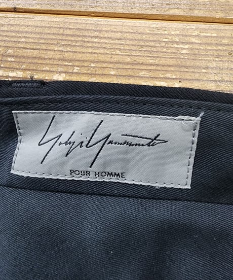 14AW yohji yamamoto pour homme 黒 デザインパンツ  （HF-P15－100）