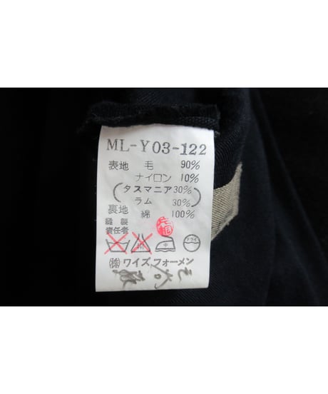 80's Y's for men yohji yamamoto vintage 黒 シンプルブルゾン ML-Y03-122