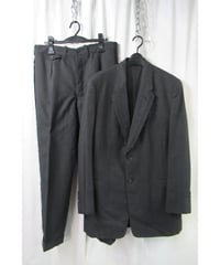 95aw yohji yamamoto pour homme vintage 鹿鳴館期 グレーストライプダメージ加工セットアップ（HE-J64-119）