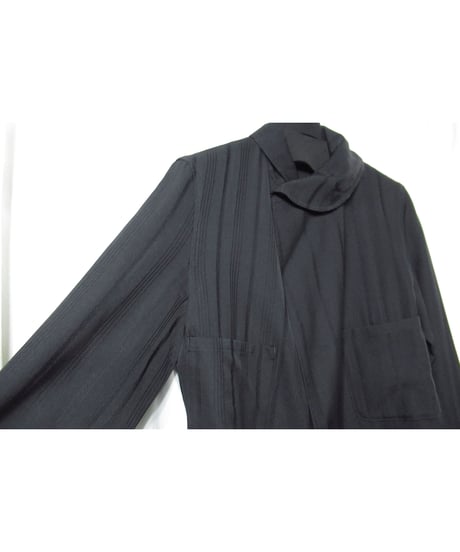 93aw yohji yamamoto femme vintage ストライプ 襟変形デザインジャケット（FP-J17-155）