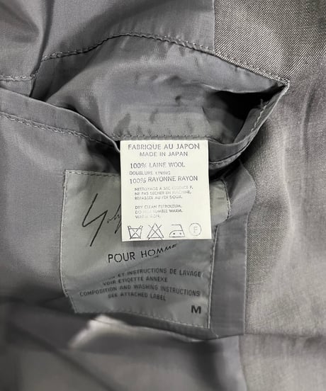 1995SS yohji yamamoto pour homme 3釦デザインジャケット（HB-J26-124）