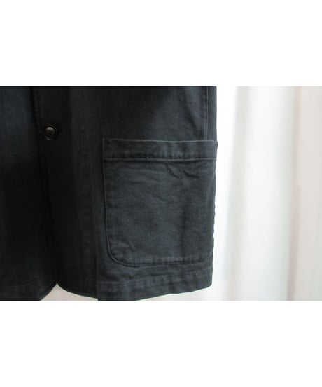 01ss yohji yamamoto pour homme 黒 ミリタリー シンプルブルゾン HX-Y64-067